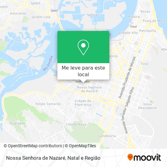 Nossa Senhora de Nazaré mapa