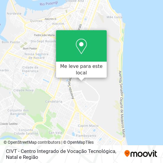 CIVT - Centro Integrado de Vocação Tecnológica mapa