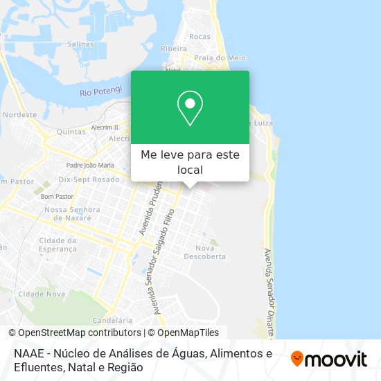 NAAE - Núcleo de Análises de Águas, Alimentos e Efluentes mapa