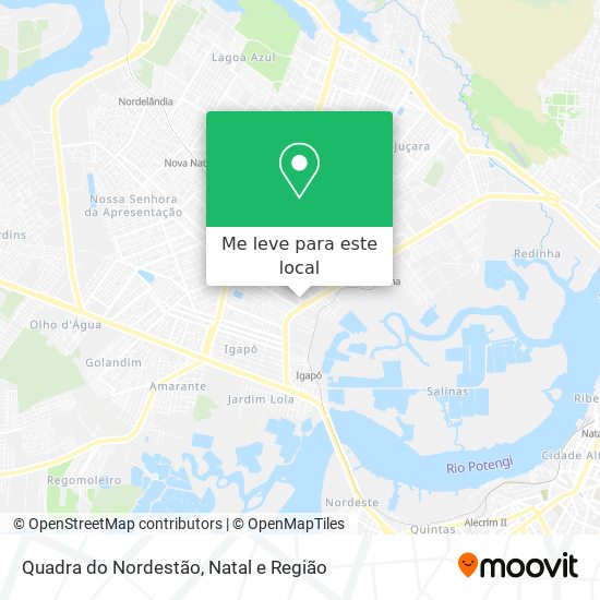 Quadra do Nordestão mapa