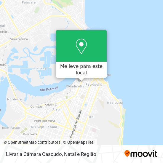 Livraria Câmara Cascudo mapa