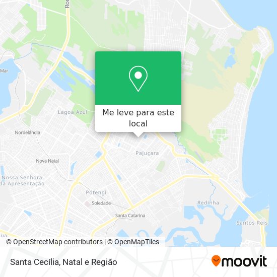Santa Cecília mapa