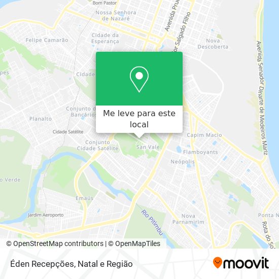 Éden Recepções mapa
