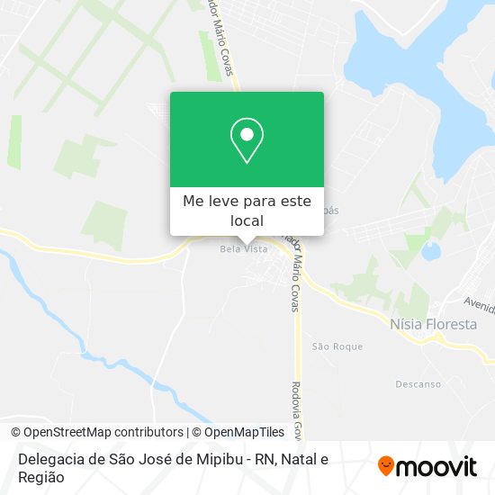 Delegacia de São José de Mipibu - RN mapa