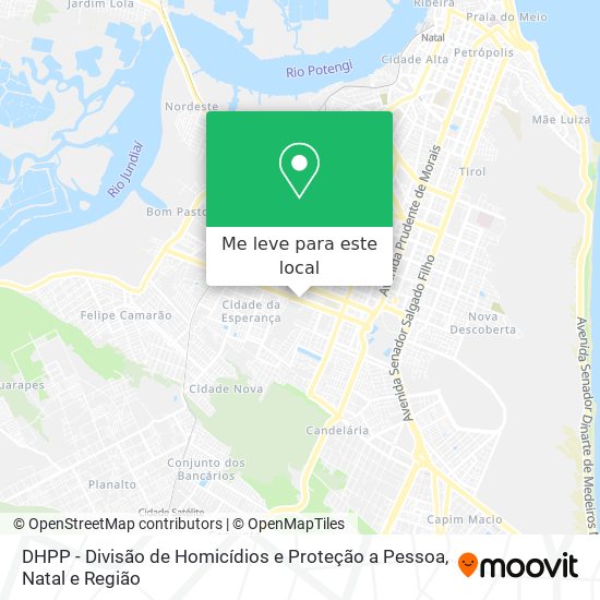 DHPP - Divisão de Homicídios e Proteção a Pessoa mapa