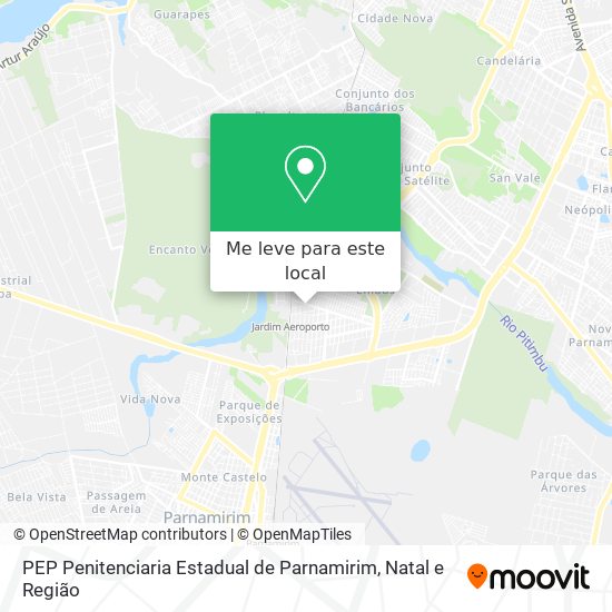 PEP Penitenciaria Estadual de Parnamirim mapa