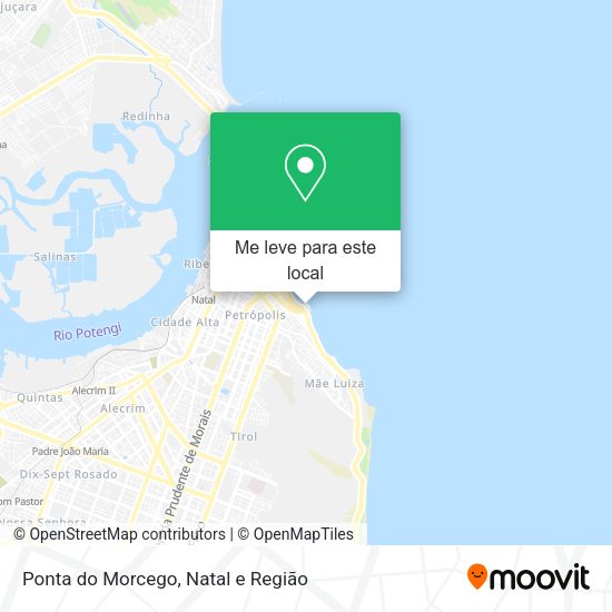 Ponta do Morcego mapa