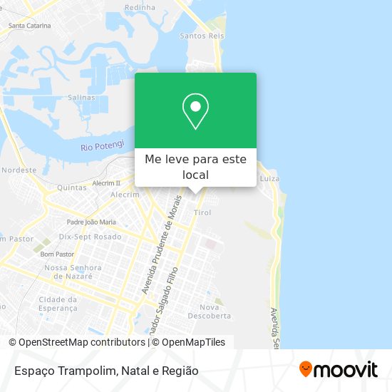 Espaço Trampolim mapa