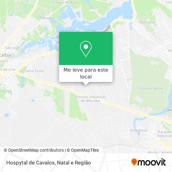 Hospytal de Cavalos mapa