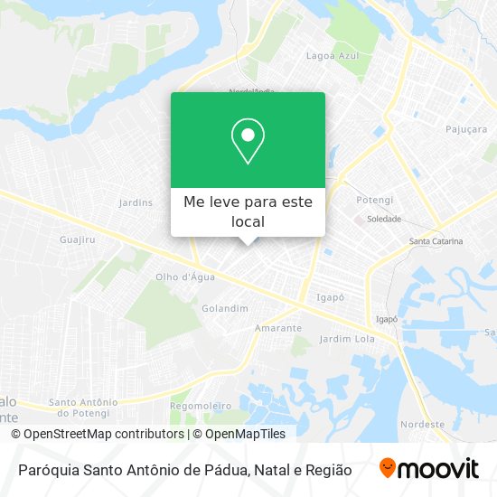 Paróquia Santo Antônio de Pádua mapa