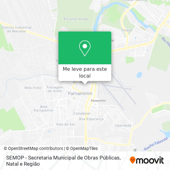 SEMOP - Secretaria Municipal de Obras Públicas mapa