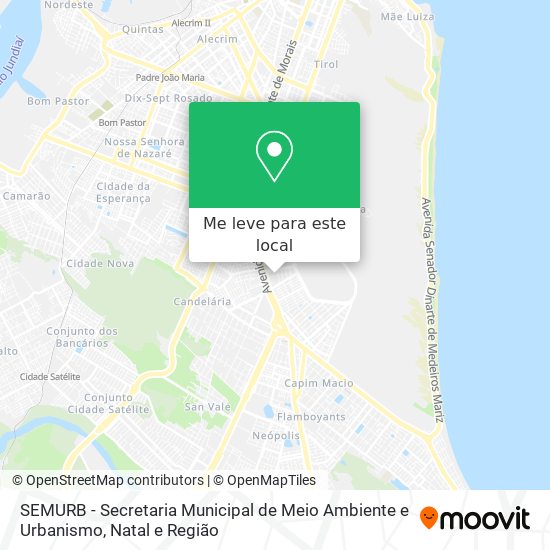 SEMURB - Secretaria Municipal de Meio Ambiente e Urbanismo mapa