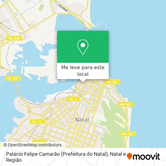 Palácio Felipe Camarão (Prefeitura do Natal) mapa