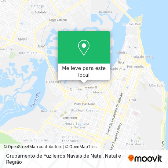 Grupamento de Fuzileiros Navais de Natal mapa