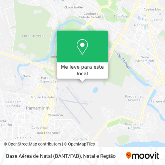 Base Aérea de Natal (BANT/FAB) mapa