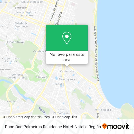 Paço Das Palmeiras Residence Hotel mapa