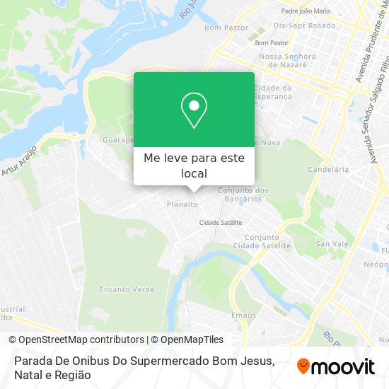 Parada De Onibus Do Supermercado Bom Jesus mapa
