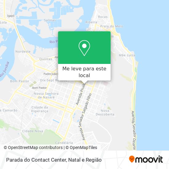 Parada do Contact Center mapa