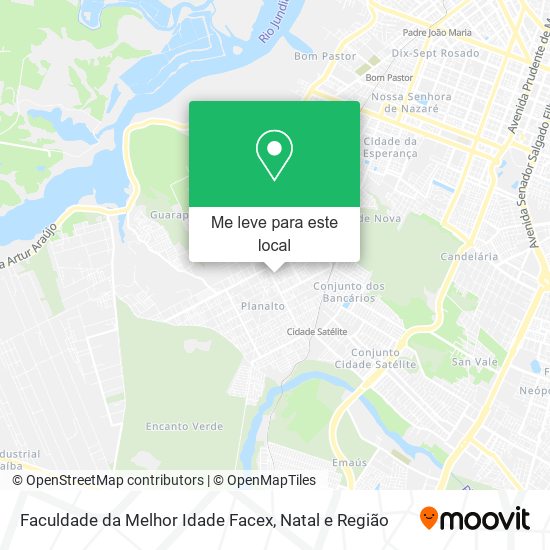 Faculdade da Melhor Idade Facex mapa