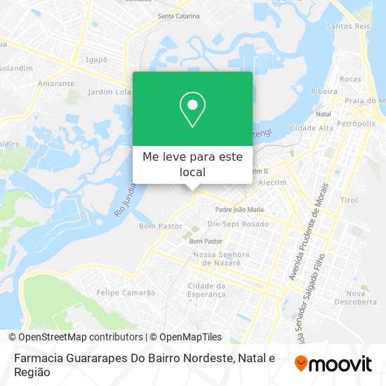 Farmacia Guararapes Do Bairro Nordeste mapa