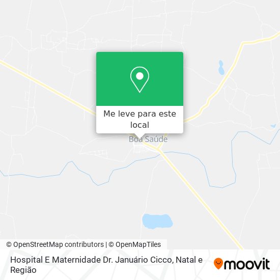 Hospital E Maternidade Dr. Januário Cicco mapa