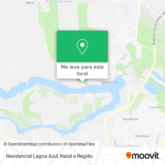 Residencial Lagoa Azul mapa