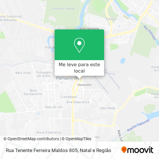 Rua Tenente Ferreira Maldos 805 mapa