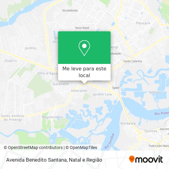 Avenida Benedito Santana mapa