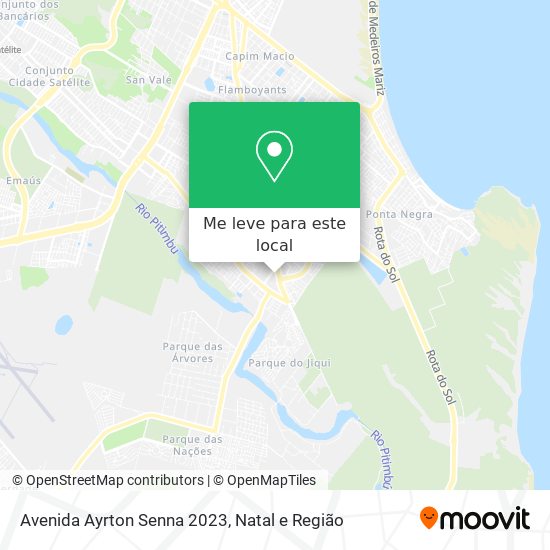 Avenida Ayrton Senna 2023 mapa