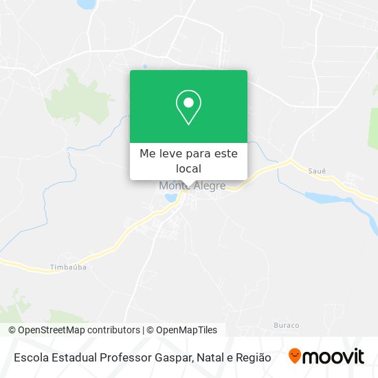 Escola Estadual Professor Gaspar mapa