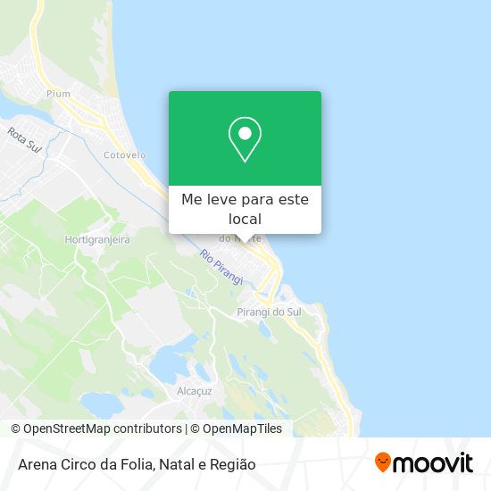 Arena Circo da Folia mapa