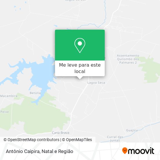 Antônio Caipira mapa