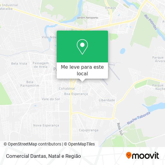 Comercial Dantas mapa