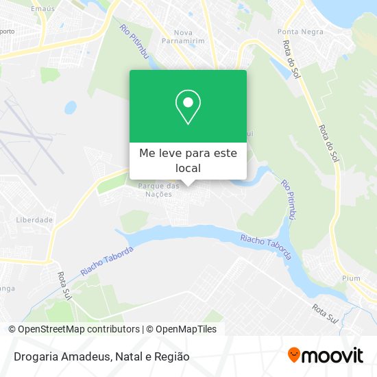 Drogaria Amadeus mapa