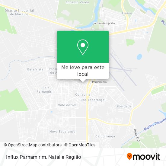 Influx Parnamirim mapa