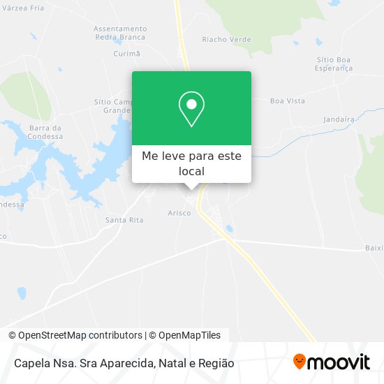 Capela Nsa. Sra Aparecida mapa