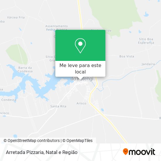 Arretada Pizzaria mapa