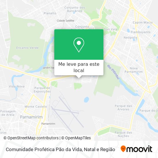 Comunidade Profética Pão da Vida mapa