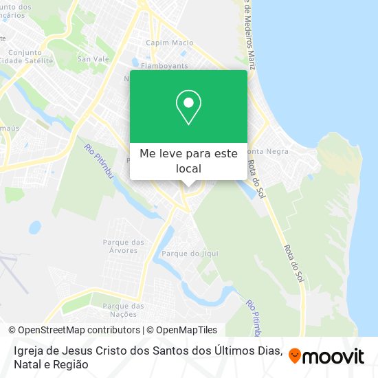 Igreja de Jesus Cristo dos Santos dos Últimos Dias mapa