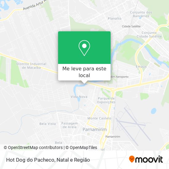 Hot Dog do Pacheco mapa