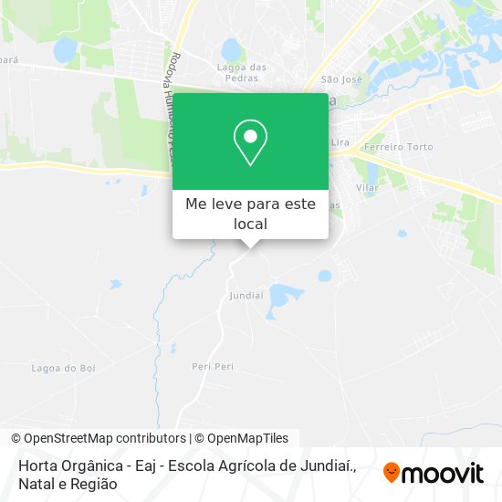 Horta Orgânica - Eaj - Escola Agrícola de Jundiaí. mapa