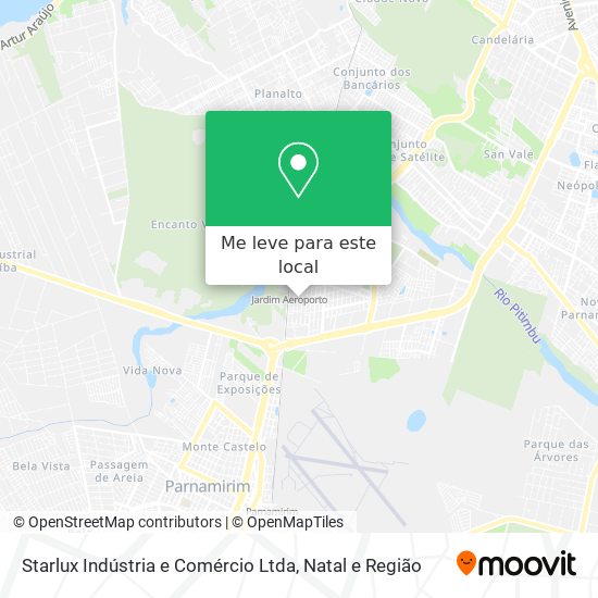 Starlux Indústria e Comércio Ltda mapa