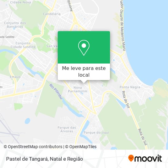 Pastel de Tangará mapa