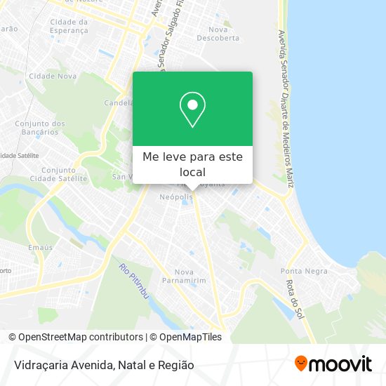 Vidraçaria Avenida mapa