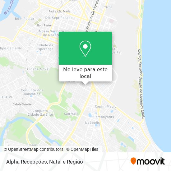 Alpha Recepções mapa