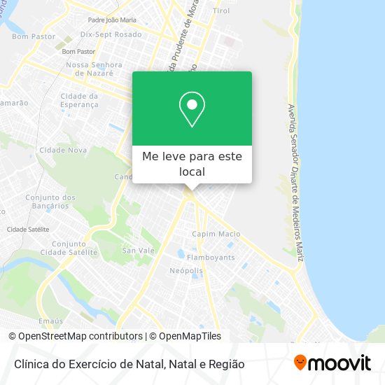 Clínica do Exercício de Natal mapa
