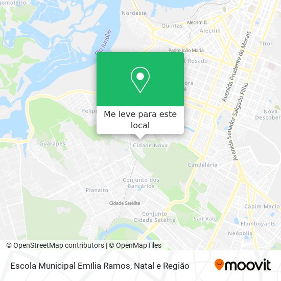 Escola Municipal Emília Ramos mapa