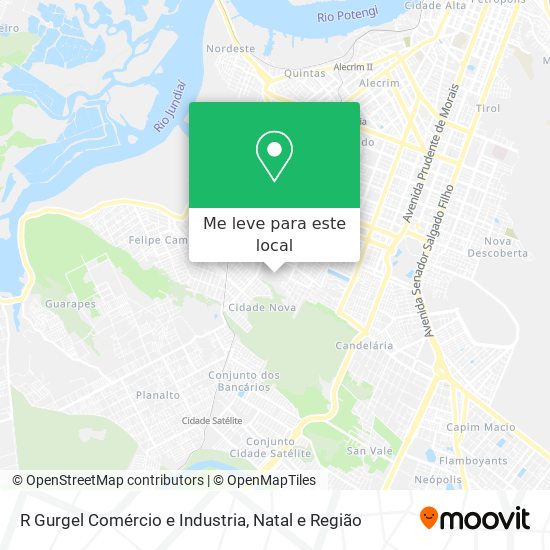 R Gurgel Comércio e Industria mapa