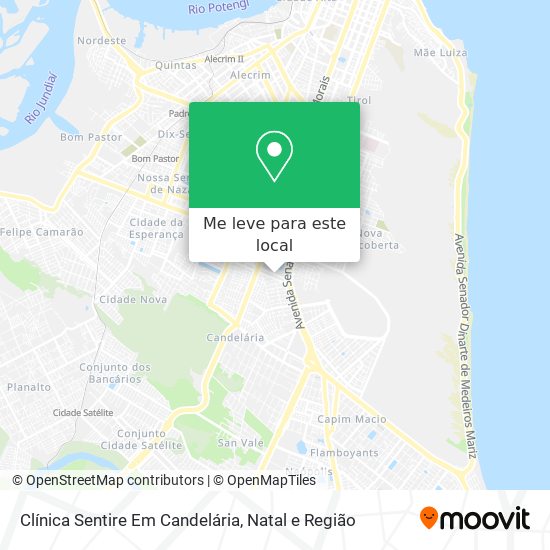 Clínica Sentire Em Candelária mapa