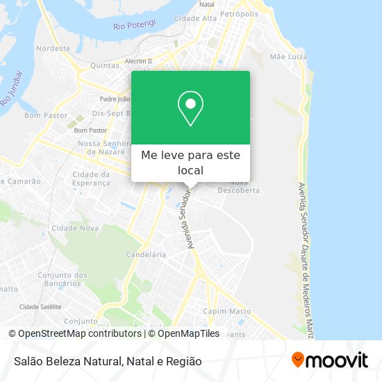 Salão Beleza Natural mapa